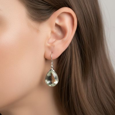 Prasiolite Drop Earrings