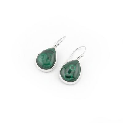 Malachite Drop Earrings