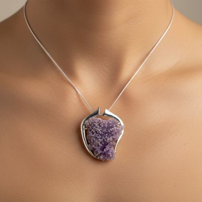 Grape Agate Pendant