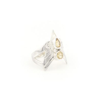 Citrine Angel Ring
