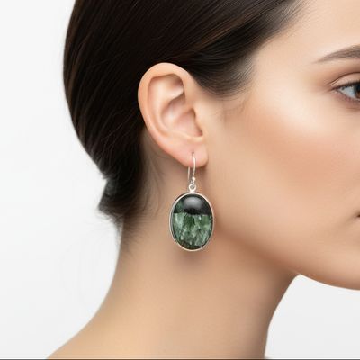 Seraphinite Drop Earrings