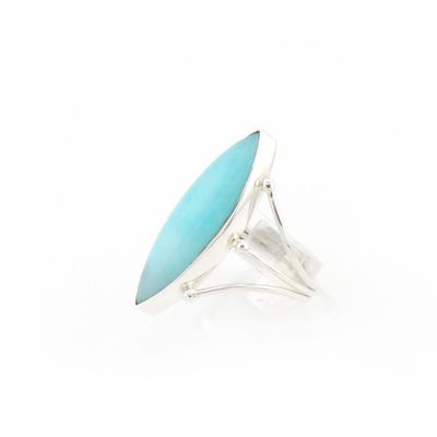 Amazonite Marquis Ring