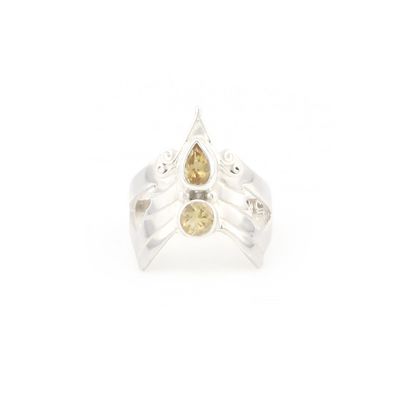 Citrine Angel Ring