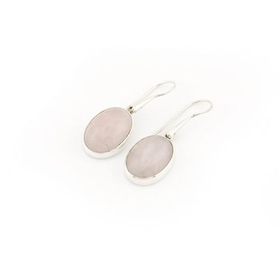 Rose Quartz Drop Earrings