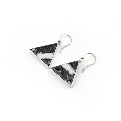 Zebra Jasper Drop Earrings