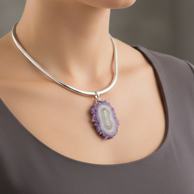 Amethyst Stalactite Pendant