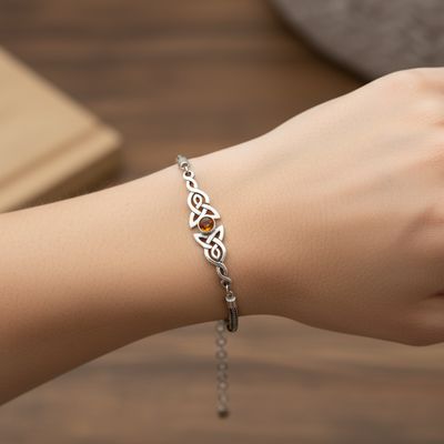 Citrine Bracelet in Siver