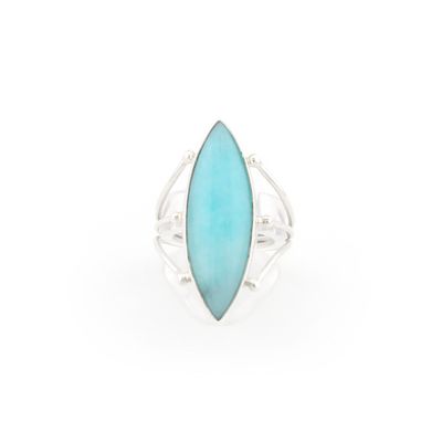 Amazonite Marquis Ring