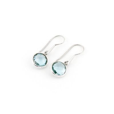 Sky Blue Topaz Drop Earrings