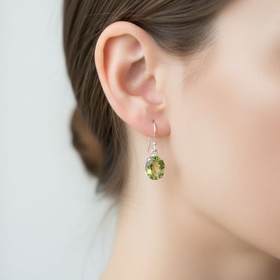 Peridot Drop Earrings