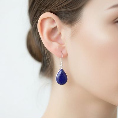 Lapis Lazuli Drop Earrings