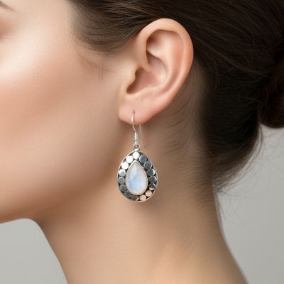 Moonstone Drop Earrings