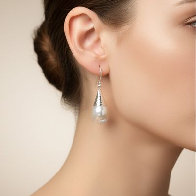 Baroque Pearl Drop Earrings
